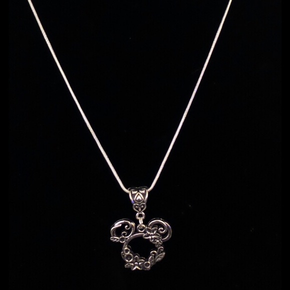 Mouse Head Necklace with 925 Silver Snake Chain - Picture 2 of 8